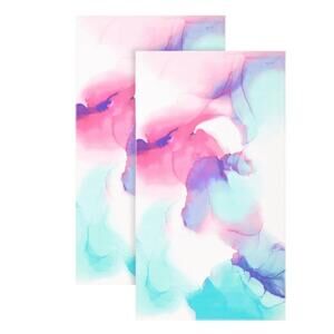 Set of 2 Beach Towels Colorwash Color